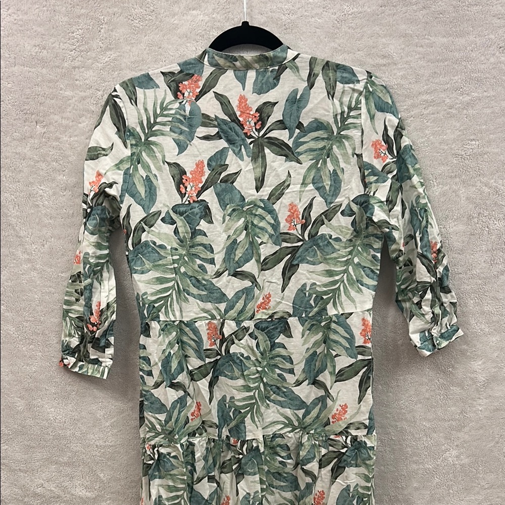 J. McLaughlin Green Resort Gown with Notched Collar - Picture 5 of 7
